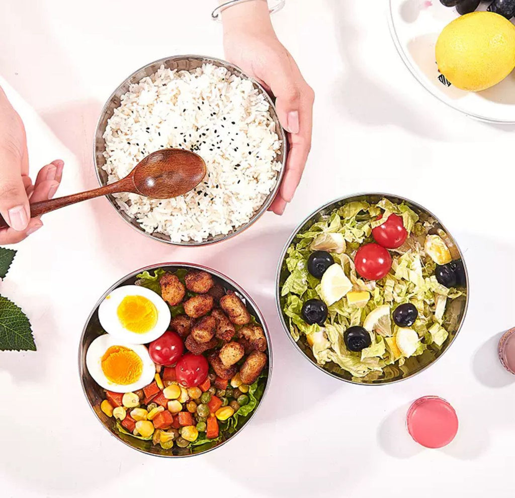 Premium Large 18/8 Stainless Steel Soup Bowl | Durable, Rust-Resistant, and Dishwasher Safe