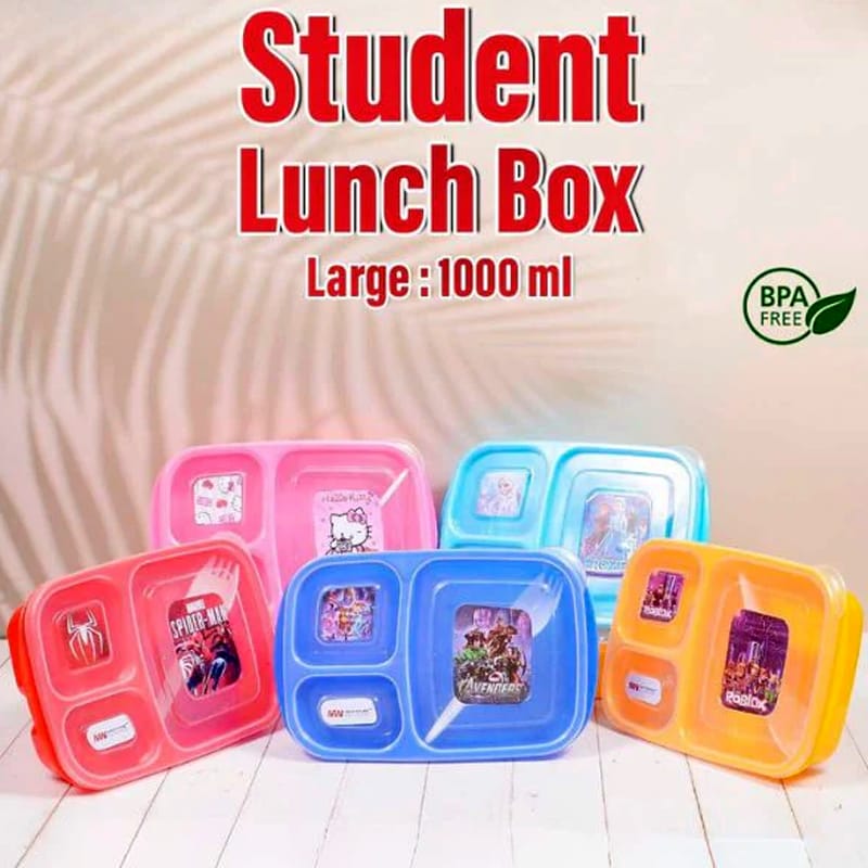 Student Lunch Box – Large Multi-Compartment Bento Box for Kids, Teens & Adults, Leak-Proof Food Storage with Separate Sections for Healthy Meals